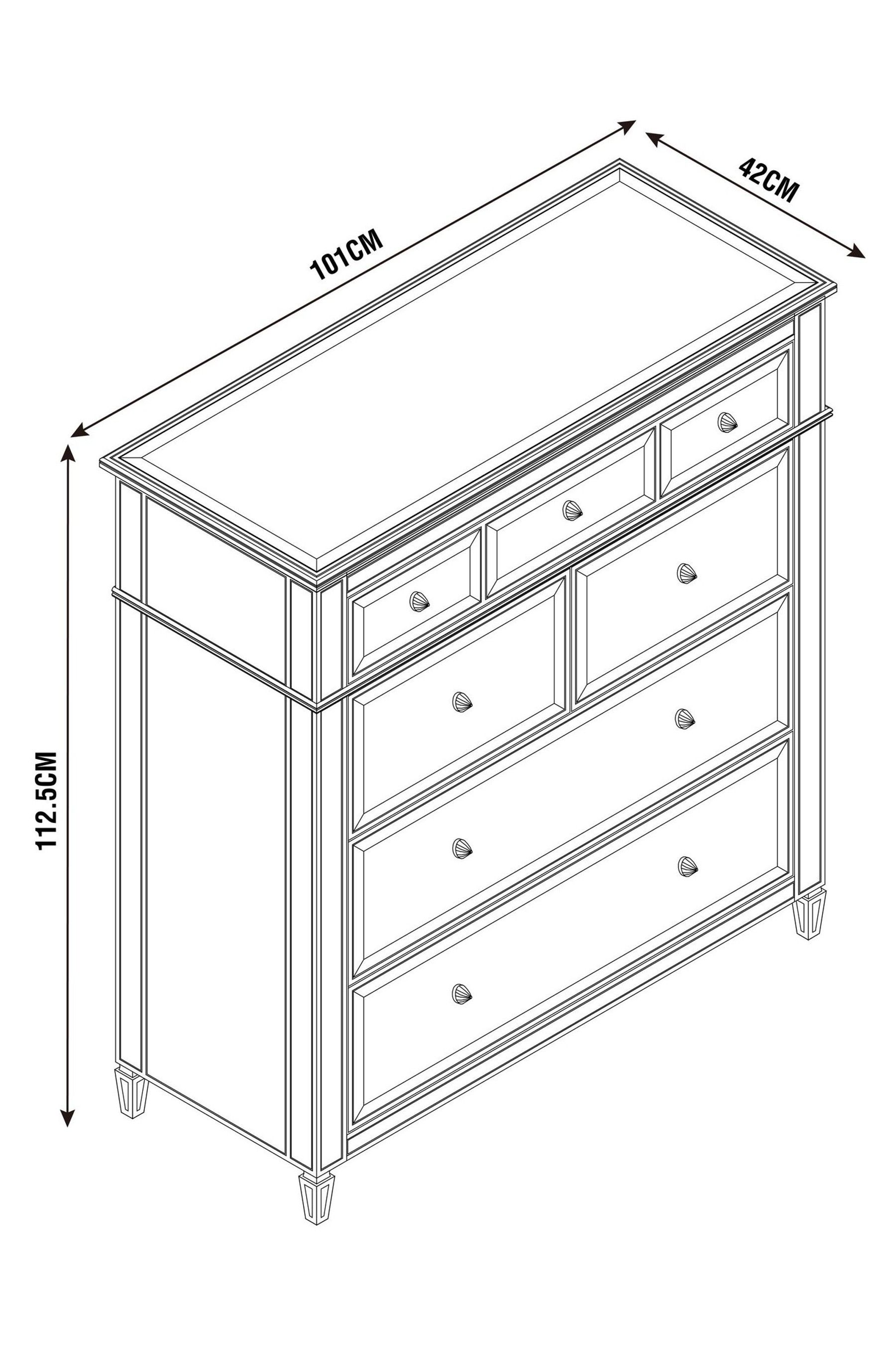 Hayworth mirrored discount chest