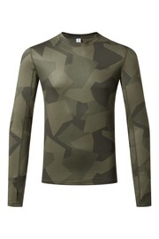 Tog 24 Sage Green Snowdon Thermal Zip Neck Saga T-Shirt - Image 7 of 8