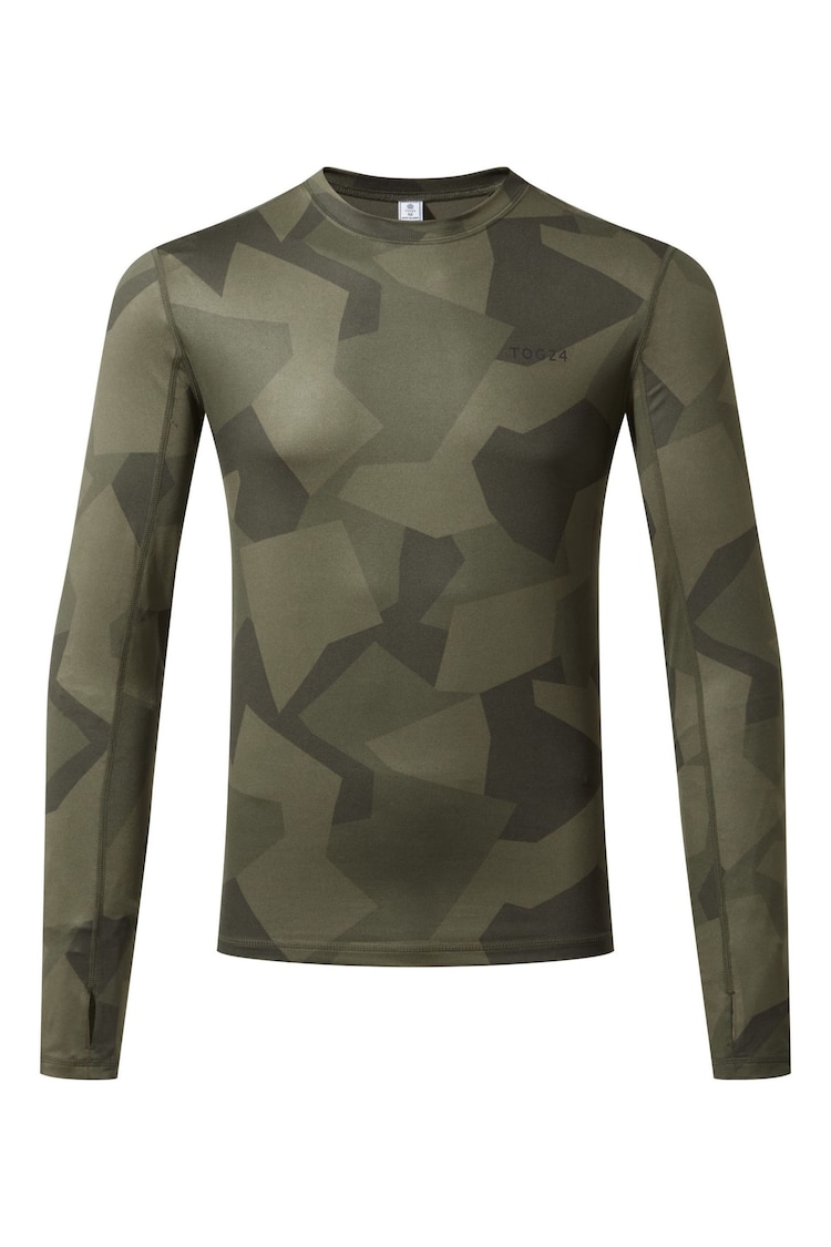 Tog 24 Sage Green Snowdon Thermal Quarter Zip Saga T-Shirt - Image 8 of 8