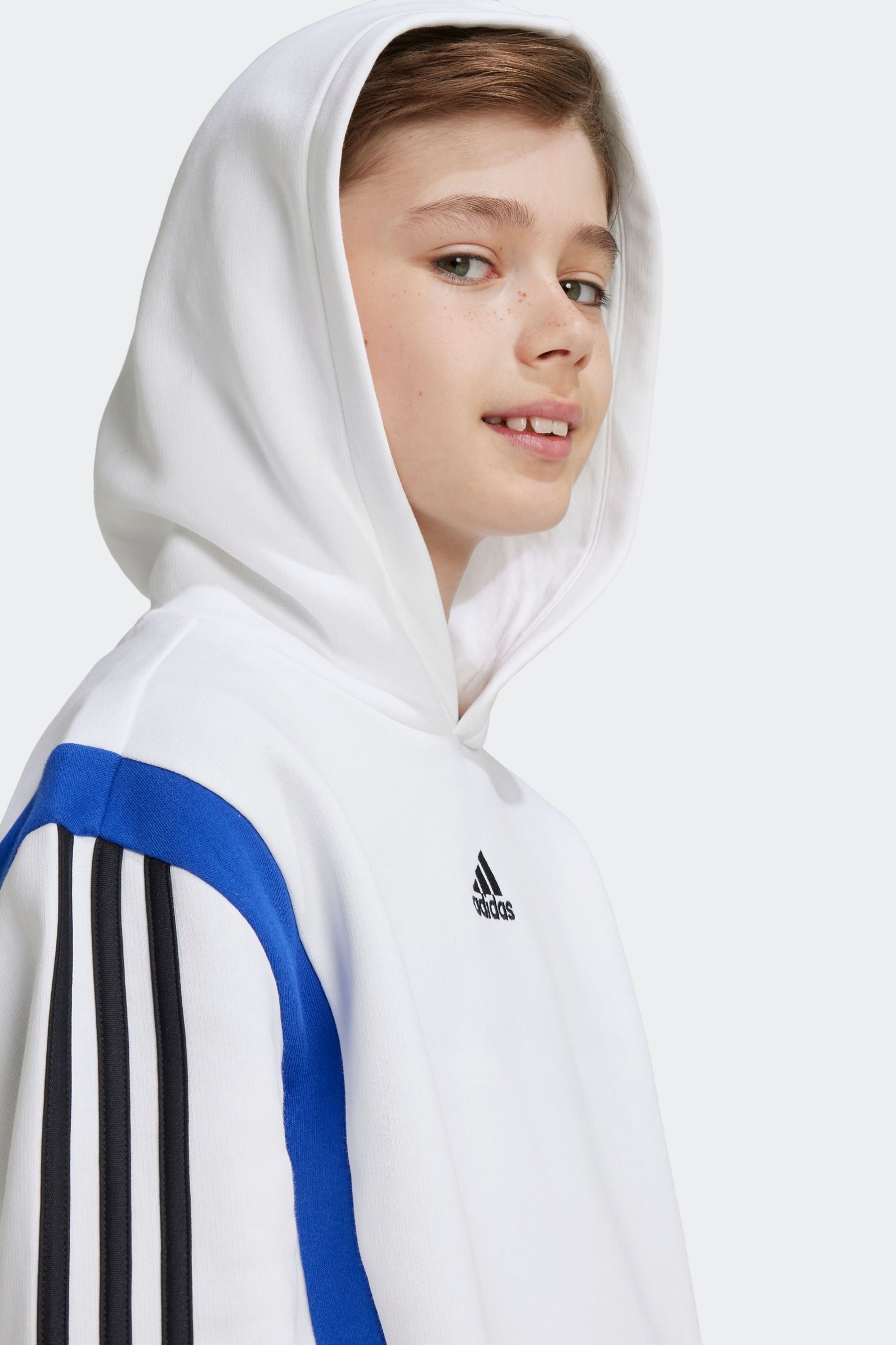 Buy adidas White Kids Colorblock Hoodie from Next USA
