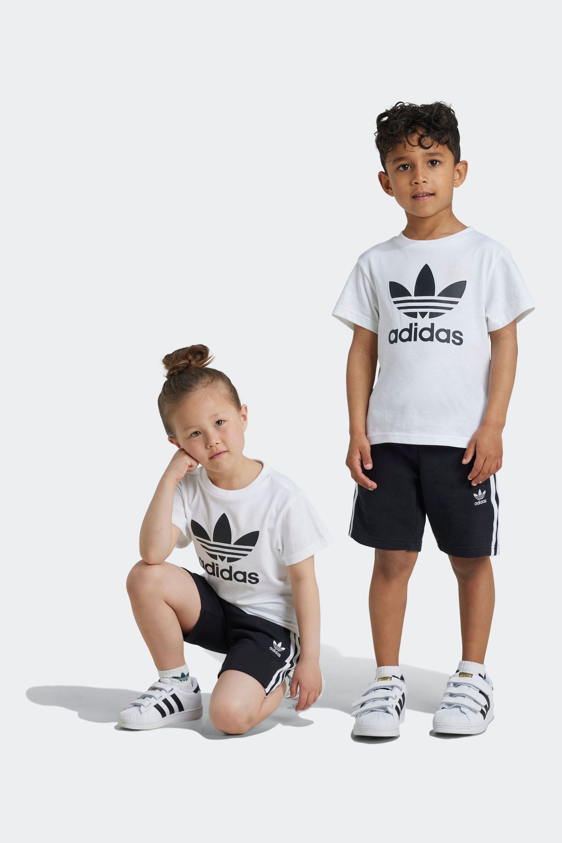 Buy adidas Originals Black Adicolor Shorts T Shirt Set from the Next UK online shop