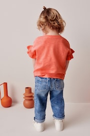 Coral Pink Crochet Butterfly T-Shirt (3mths-7yrs) - Image 3 of 7