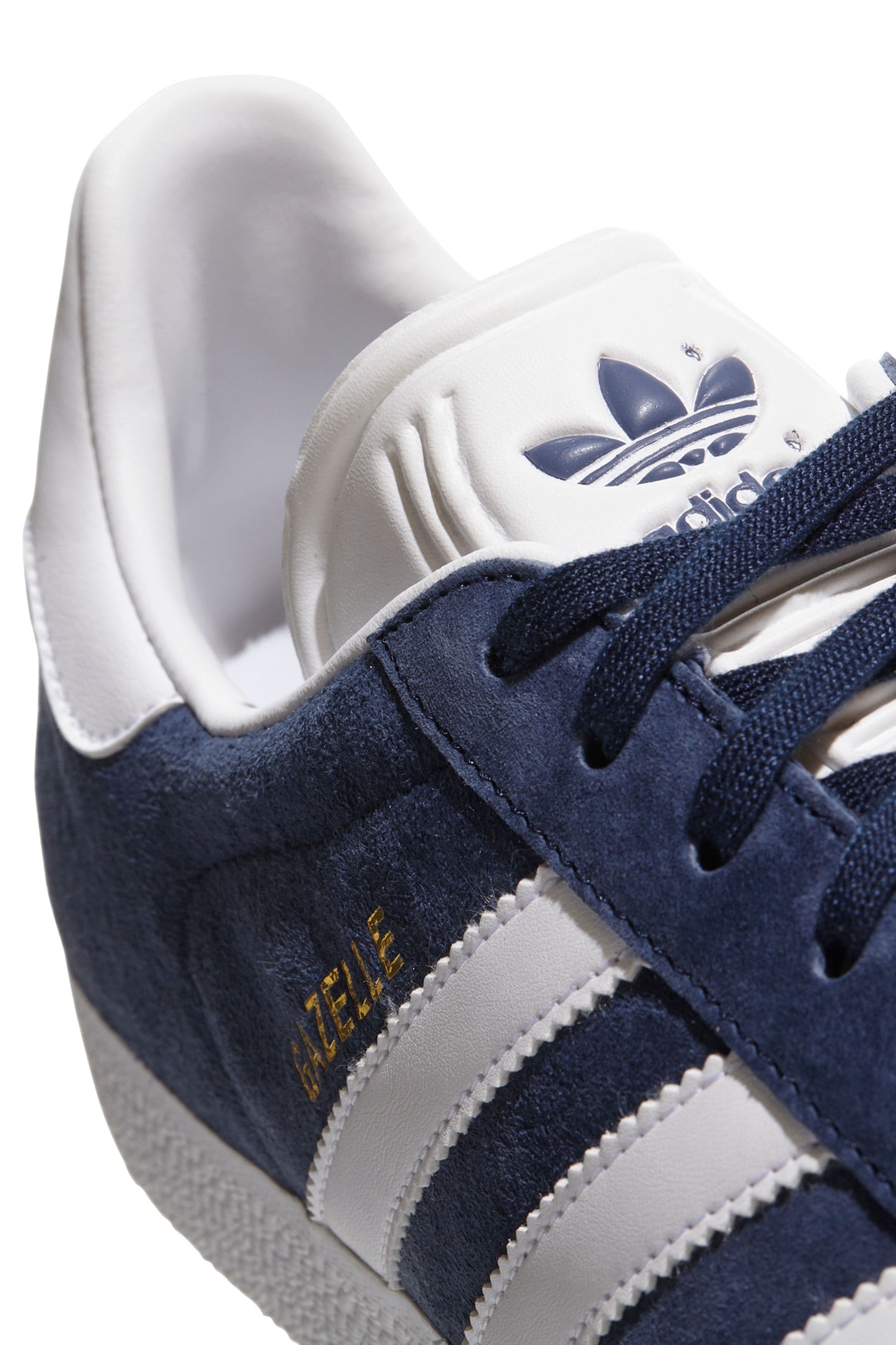 Mens navy gazelle trainers shop