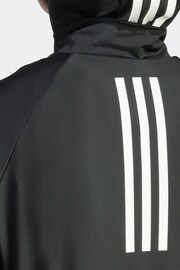 adidas Black 3 Stripes Swim Top - Image 4 of 7