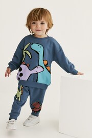 Navy Character Sweatshirt and Jogger Set (3mths-7yrs) - Image 3 of 7