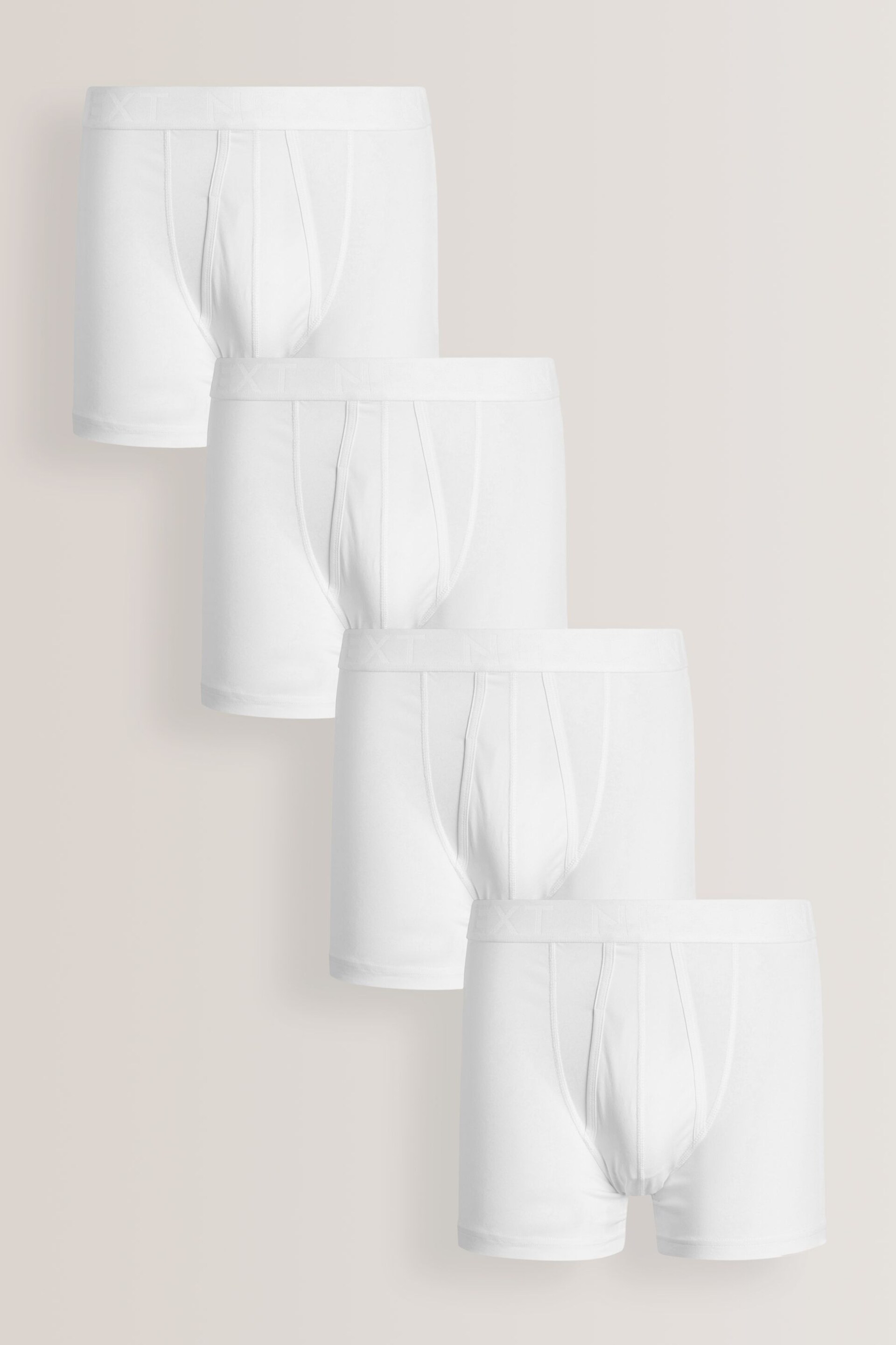 White 4 pack A-Front Boxers - Image 1 of 4