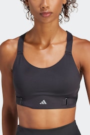 adidas Black FastImpact Luxe Run High-Support Bra - Image 2 of 8