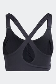 adidas Black FastImpact Luxe Run High-Support Bra - Image 8 of 8