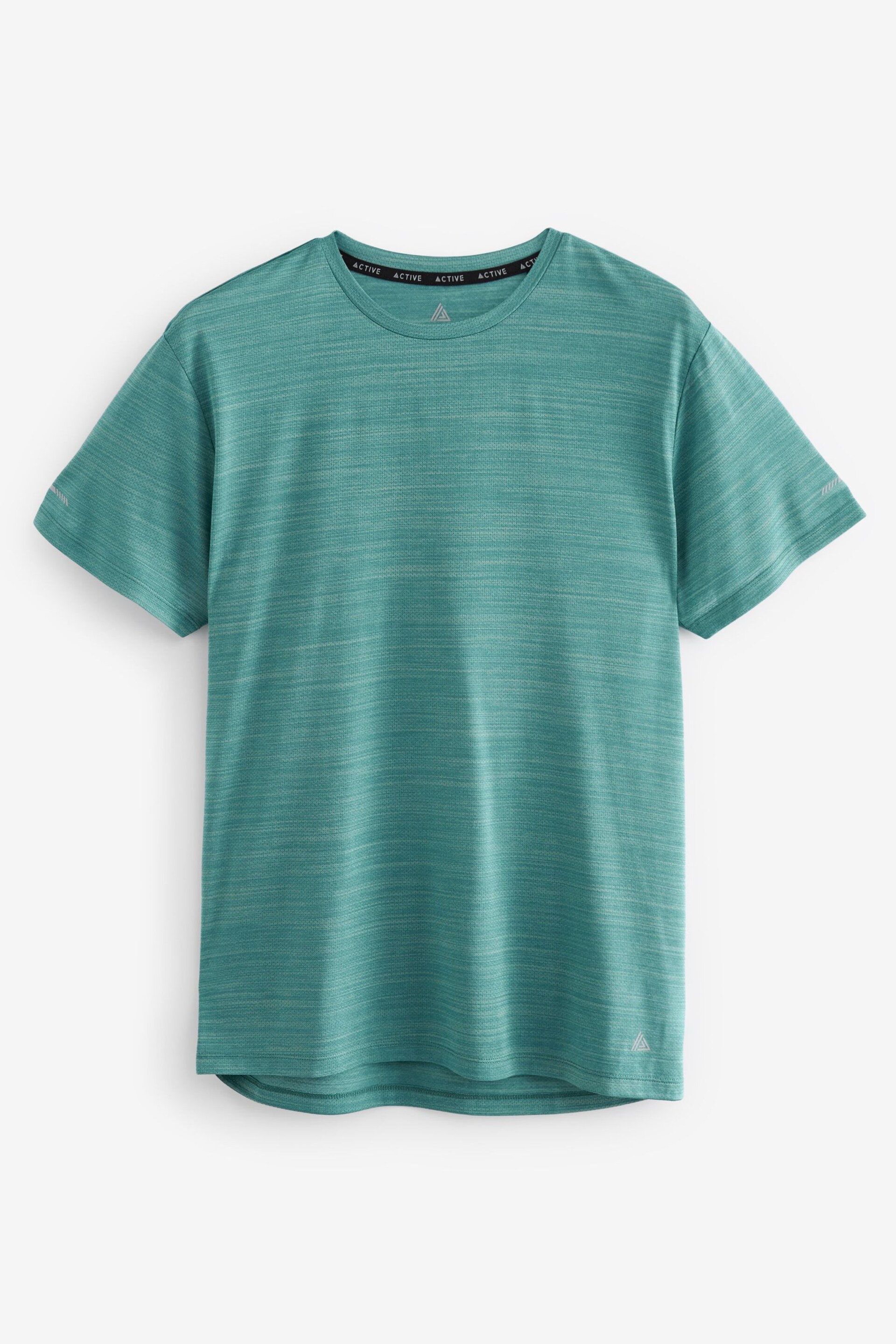 Teal Blue Active Mesh Training T-Shirt - Image 6 of 8