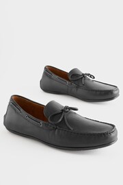 Black Leather Driving Shoes - Image 2 of 6