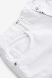 White Garment Dye Denim Shorts - Image 7 of 8
