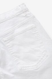 White Garment Dye Denim Shorts - Image 8 of 8