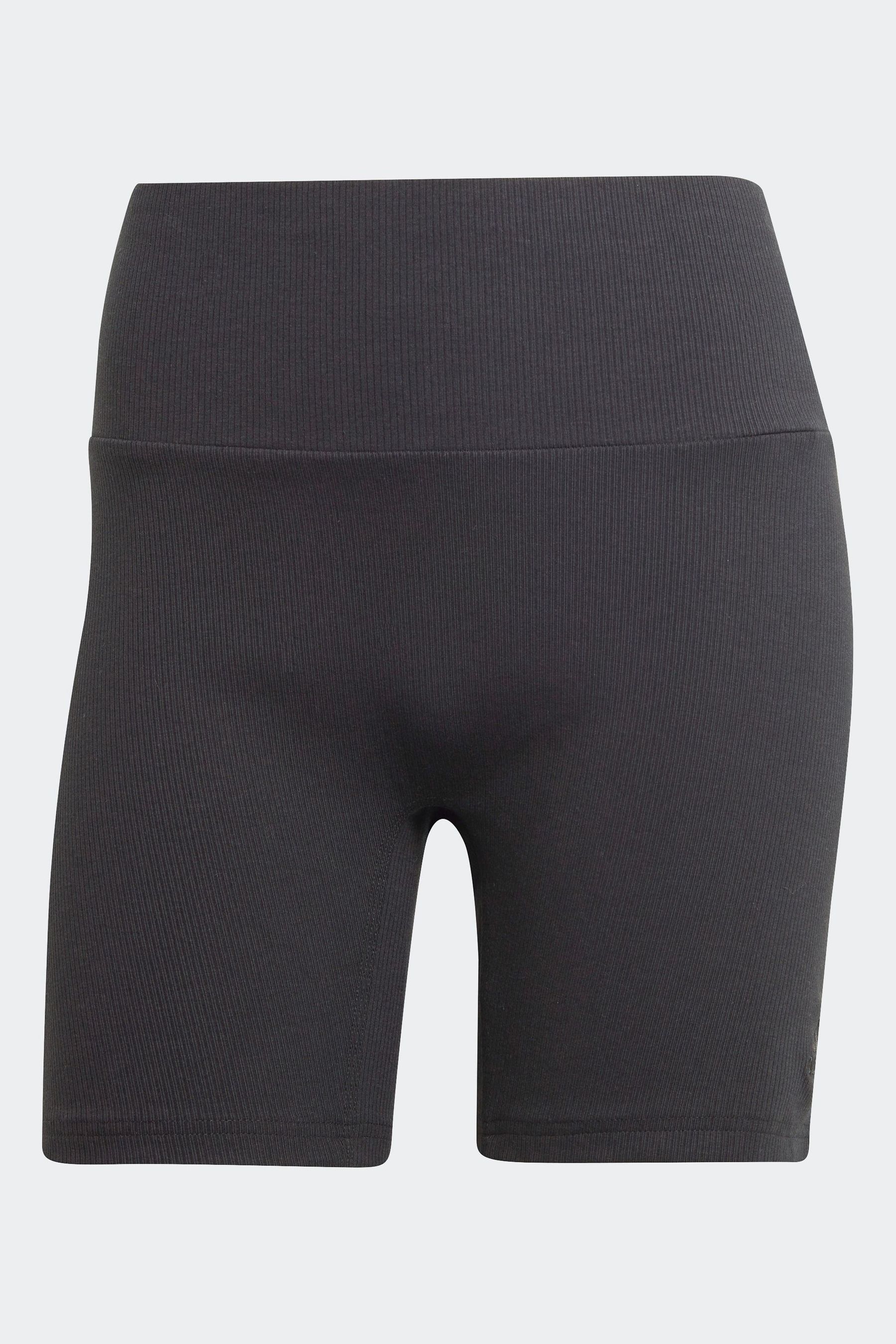 Buy adidas Black Lounge Rib High Waisted Bike Shorts from the Next UK online shop