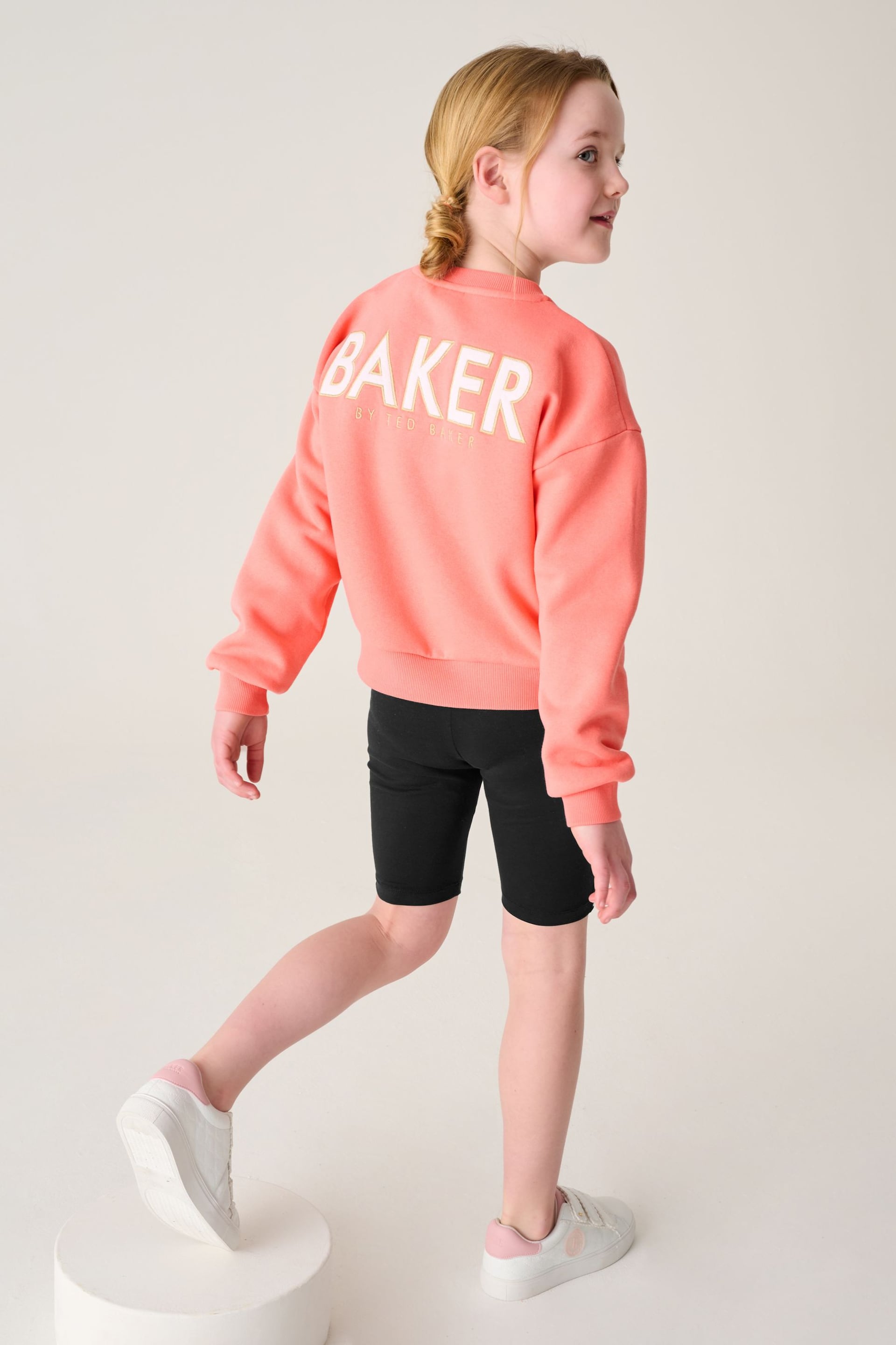 Baker by Ted Baker Apricot Sweater And Cycling Shorts Set - Image 1 of 10