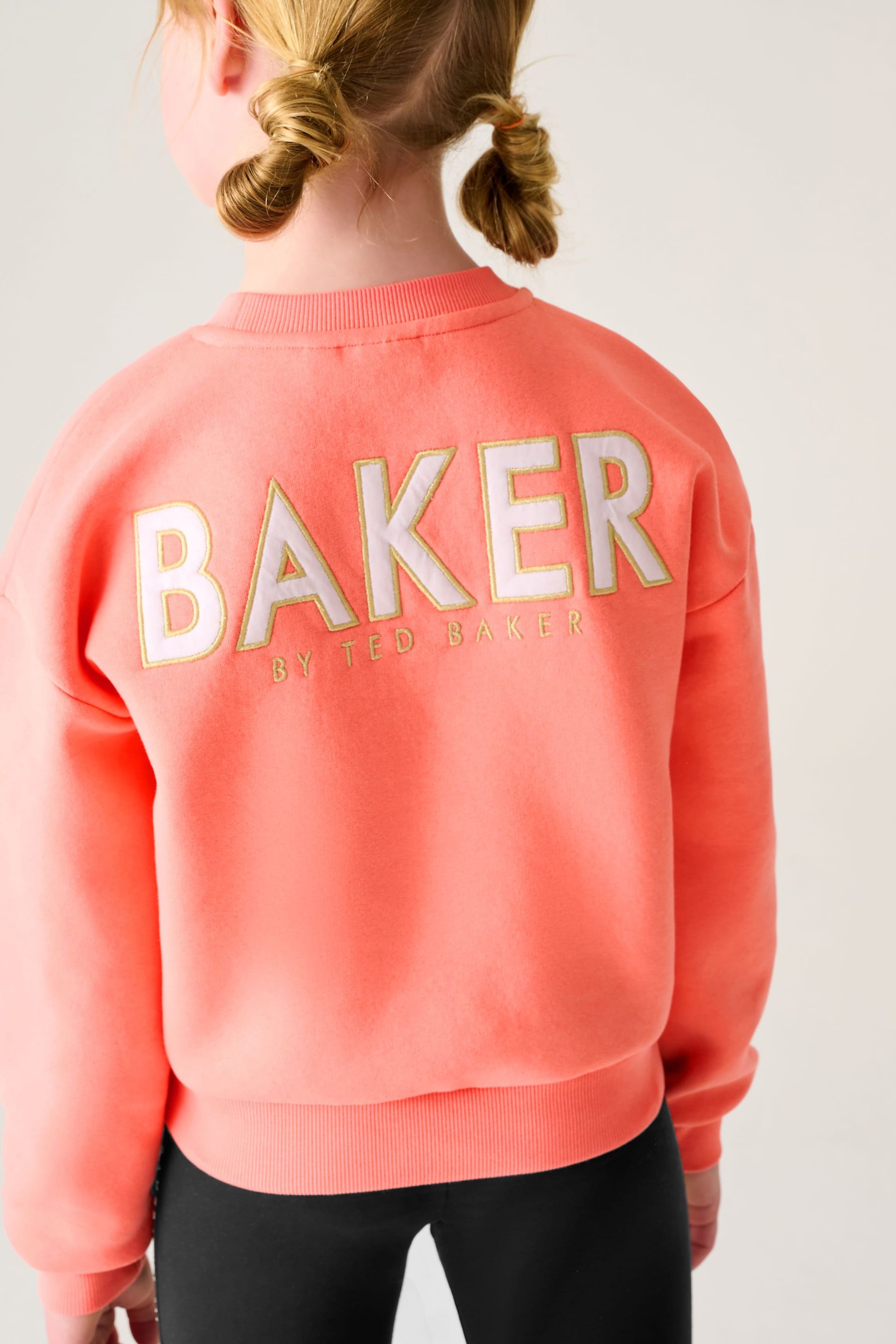 Baker by Ted Baker Apricot Sweater And Cycling Shorts Set - Image 4 of 10