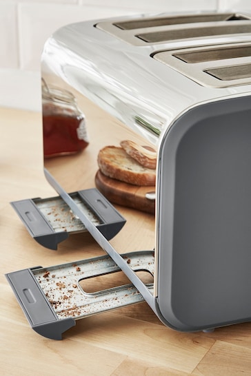 Swan Grey Nordic 4 Slice Toaster