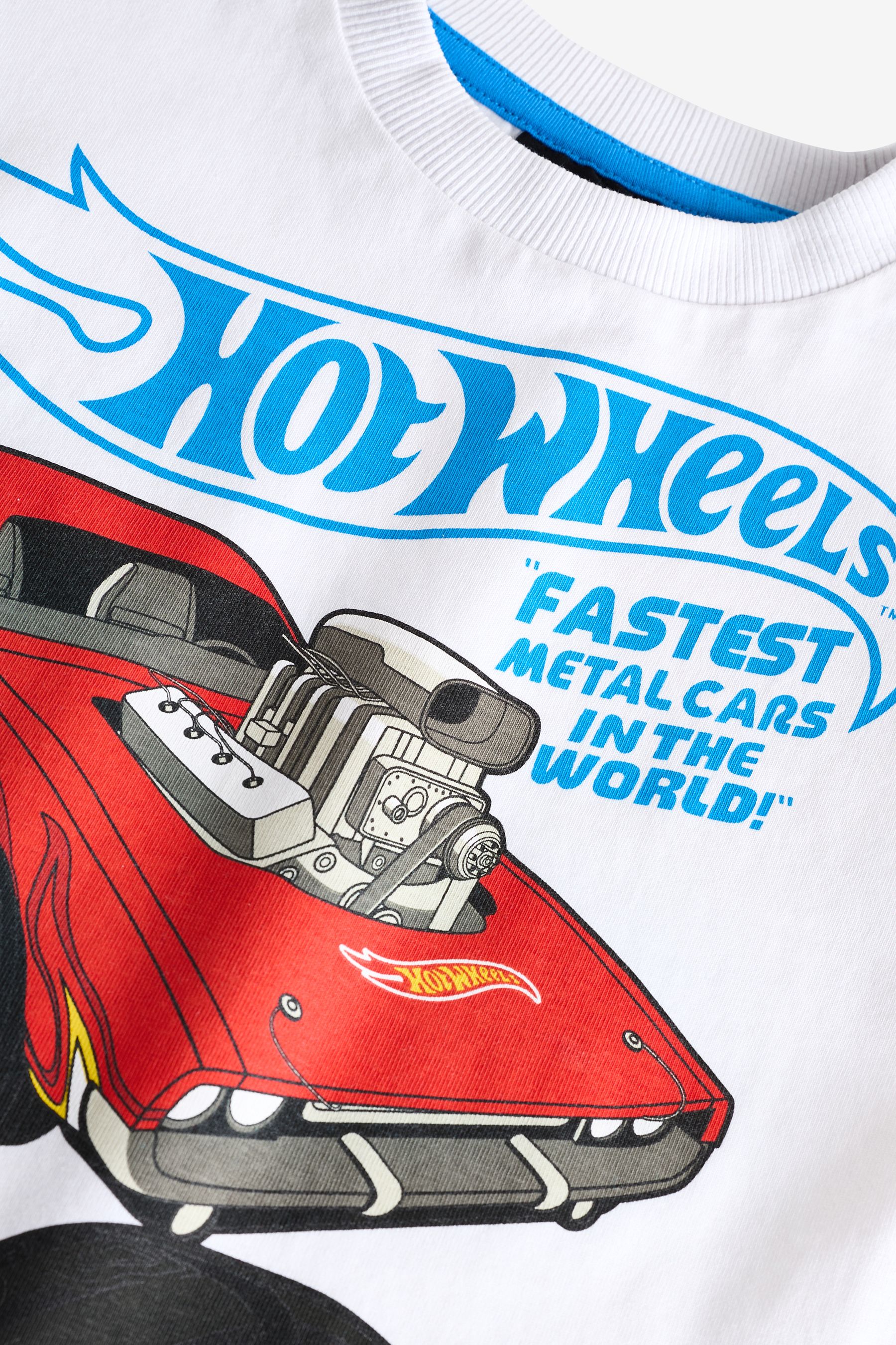 Buy White Hot Wheels Long Sleeve T Shirt 9mths 8yrs from Next Pakistan