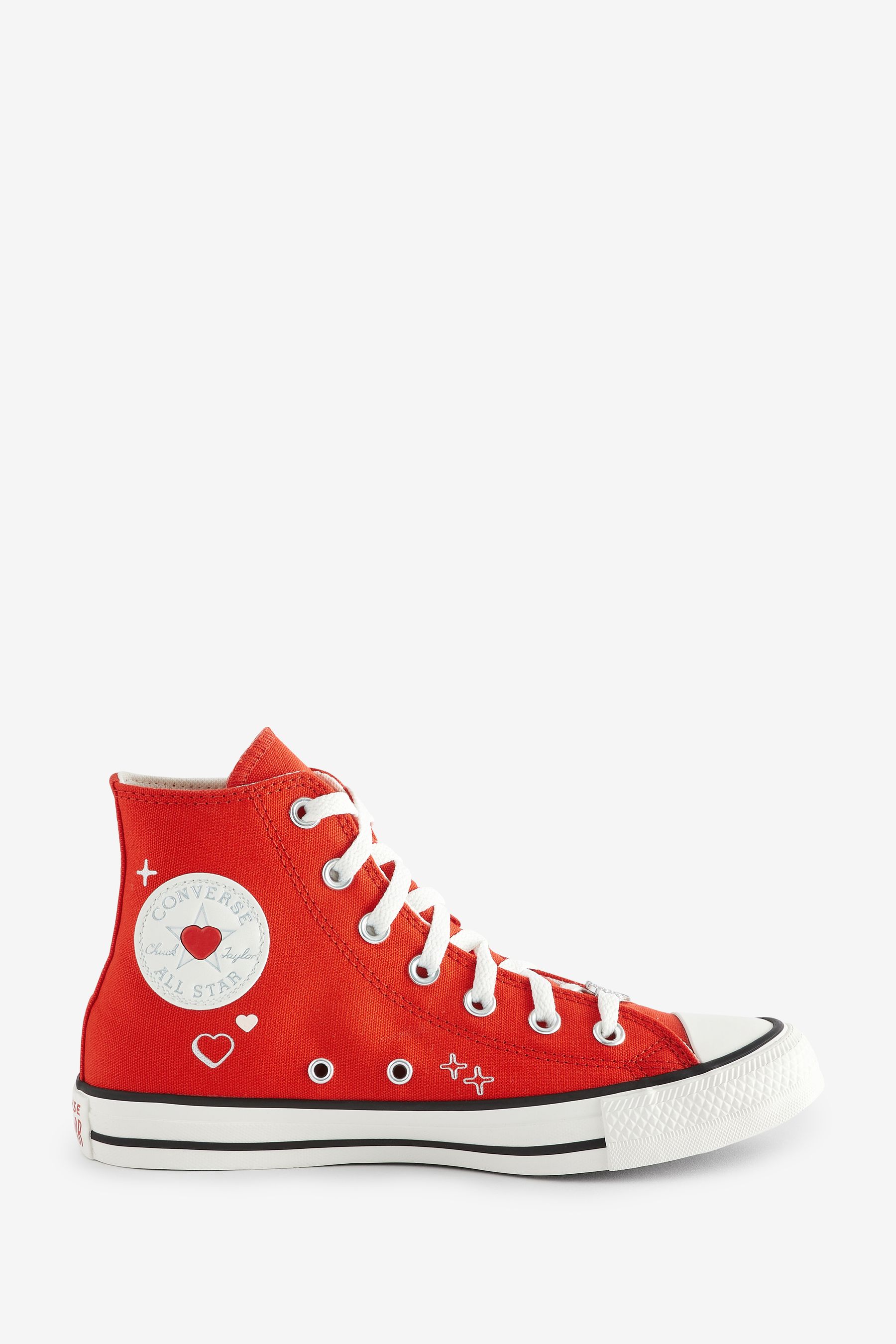 Buy Converse Red Heart Detail Chuck Taylor Trainers from the Next UK online shop