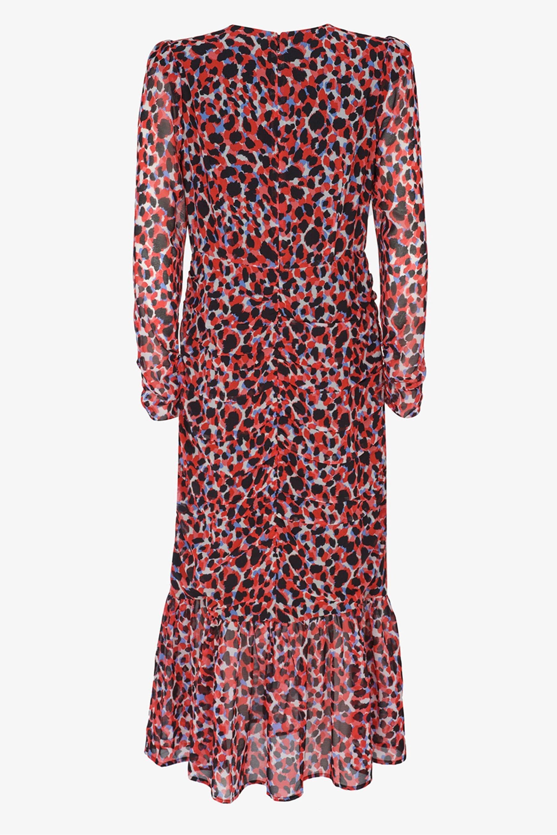 Buy Mint Velvet Red Sasha Print Ruched Midi Dress from Next Lithuania