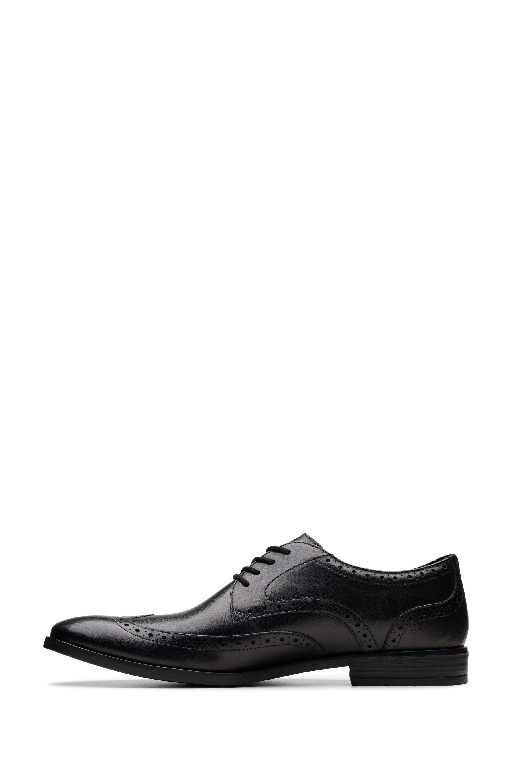 Clarks black brogue shoes outlet