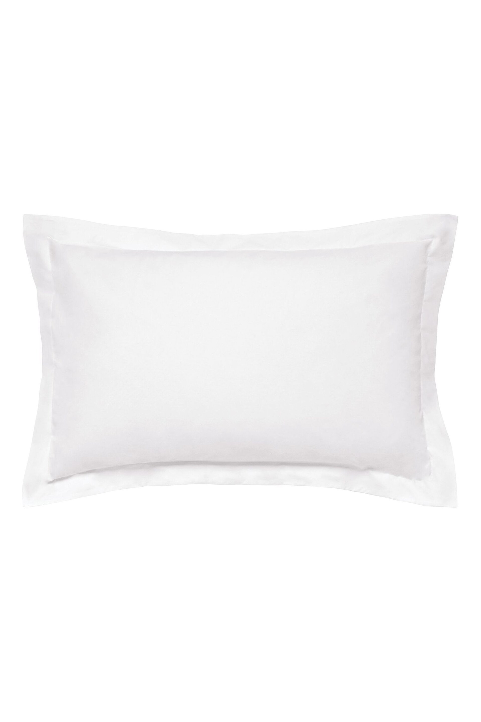 Bedeck of Belfast White 300 Thread Count Egyptian Cotton Oxford Pillowcase - Image 2 of 2