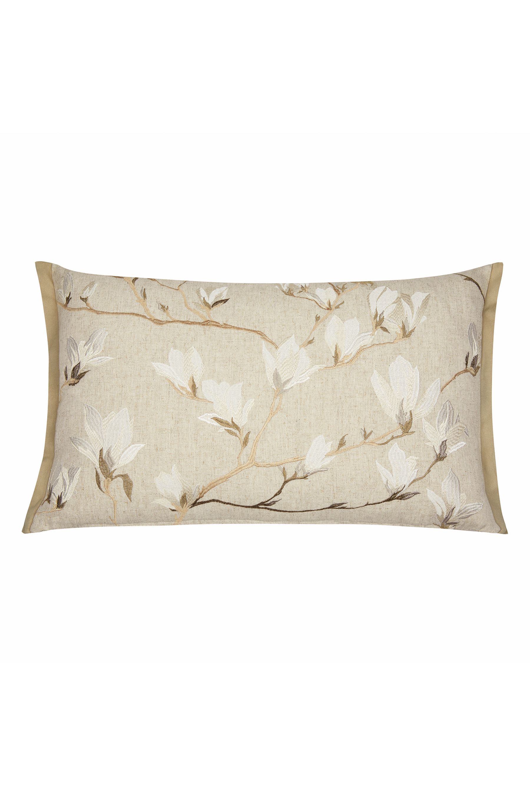 Buy Laura Ashley Natural Rectangle Magnolia Grove Cushion from the Next UK online shop