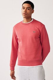 Lacoste Fleece Lined Crew-Neck Jumper - Image 1 of 4