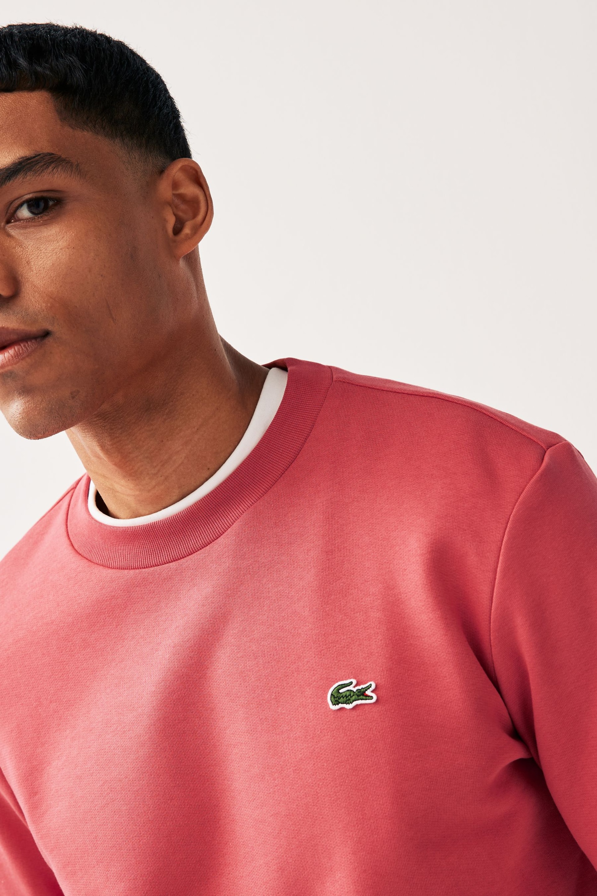 Lacoste Fleece Lined Crew-Neck Jumper - Image 3 of 4