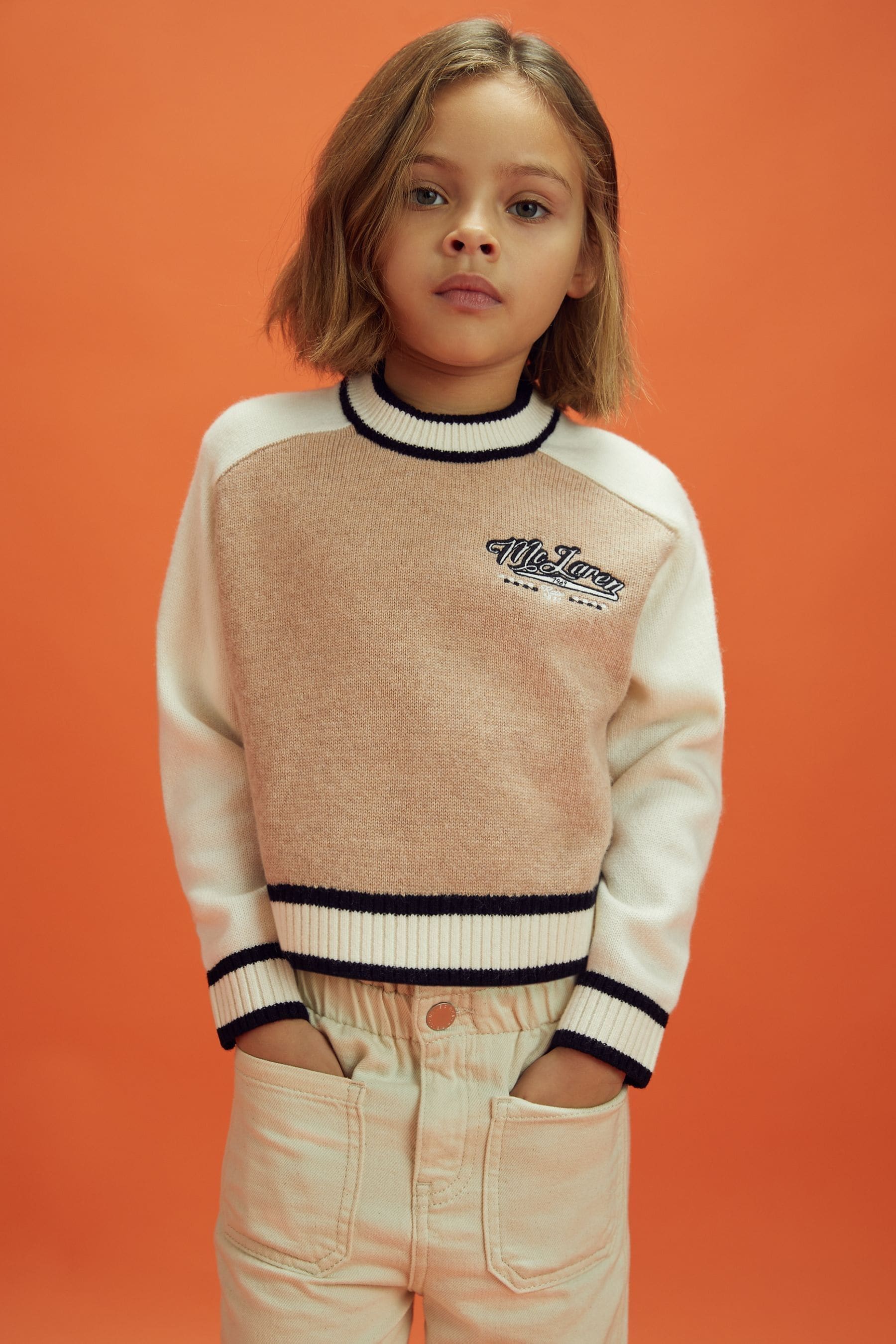 Camel cropped jumper store