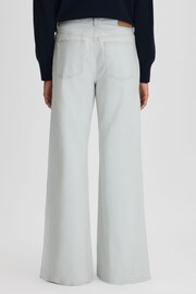 Reiss Light Blue Maize Flared Side Seam Jeans - Image 4 of 5