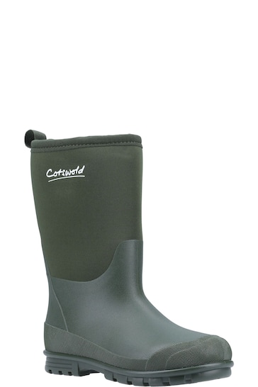 Cotswold Green Hilly Neoprene Wellington Boots