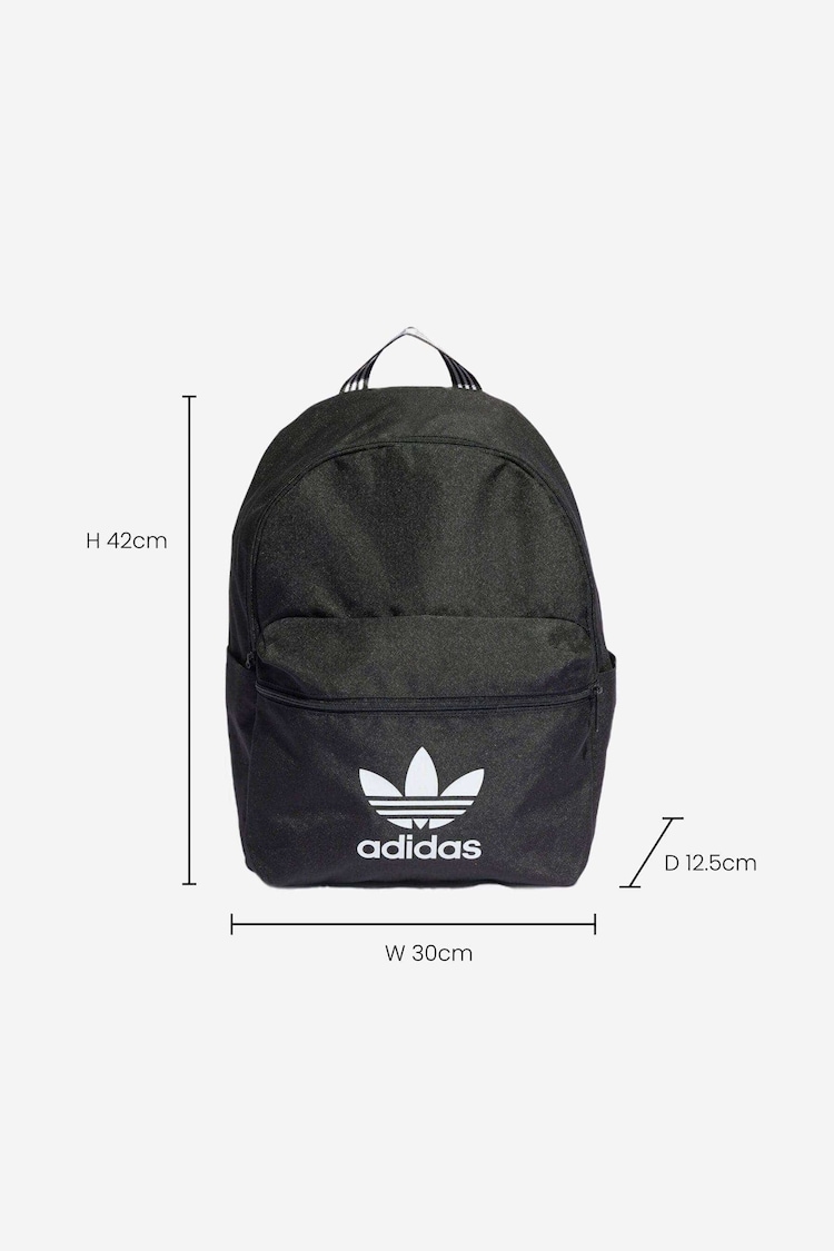 adidas Originals Black Adicolour Backpack - Image 3 of 6