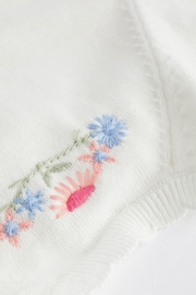 Pink Floral Embroidered Baby Cardigan (0mths-2yrs) - Image 6 of 7