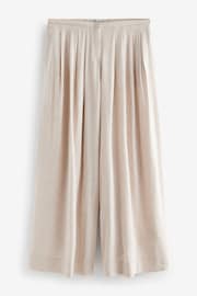 Natural Superwide Pleated Trousers With Linen - Image 5 of 6