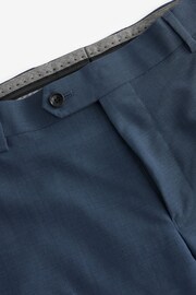 Light Blue Light Blue Slim Fit Signature Tollegno Wool Plain Suit Trousers - Image 2 of 4