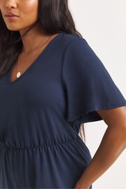 Simply Be Blue Supersoft Jumpsuit - Image 3 of 4