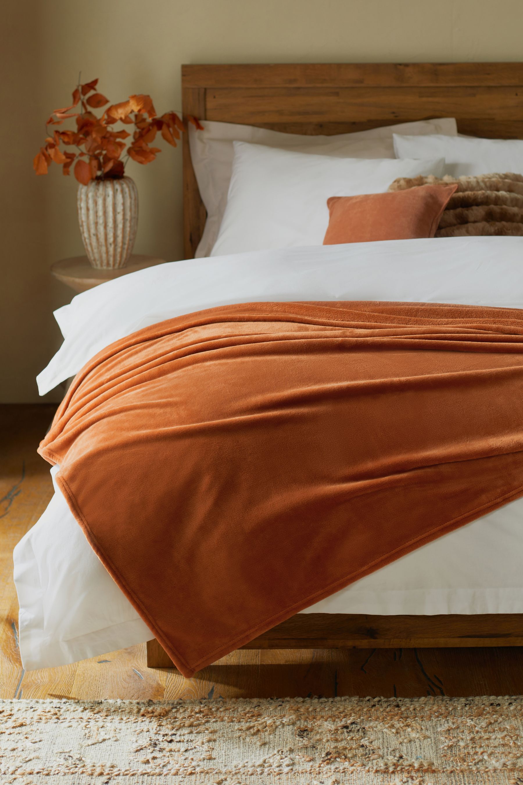 Next orange throw outlet
