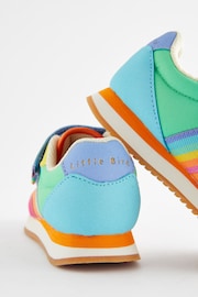 Little Bird by Jools Oliver Multi Pastel Younger Colourful Rainbow Retro Runner Trainers - Image 3 of 7