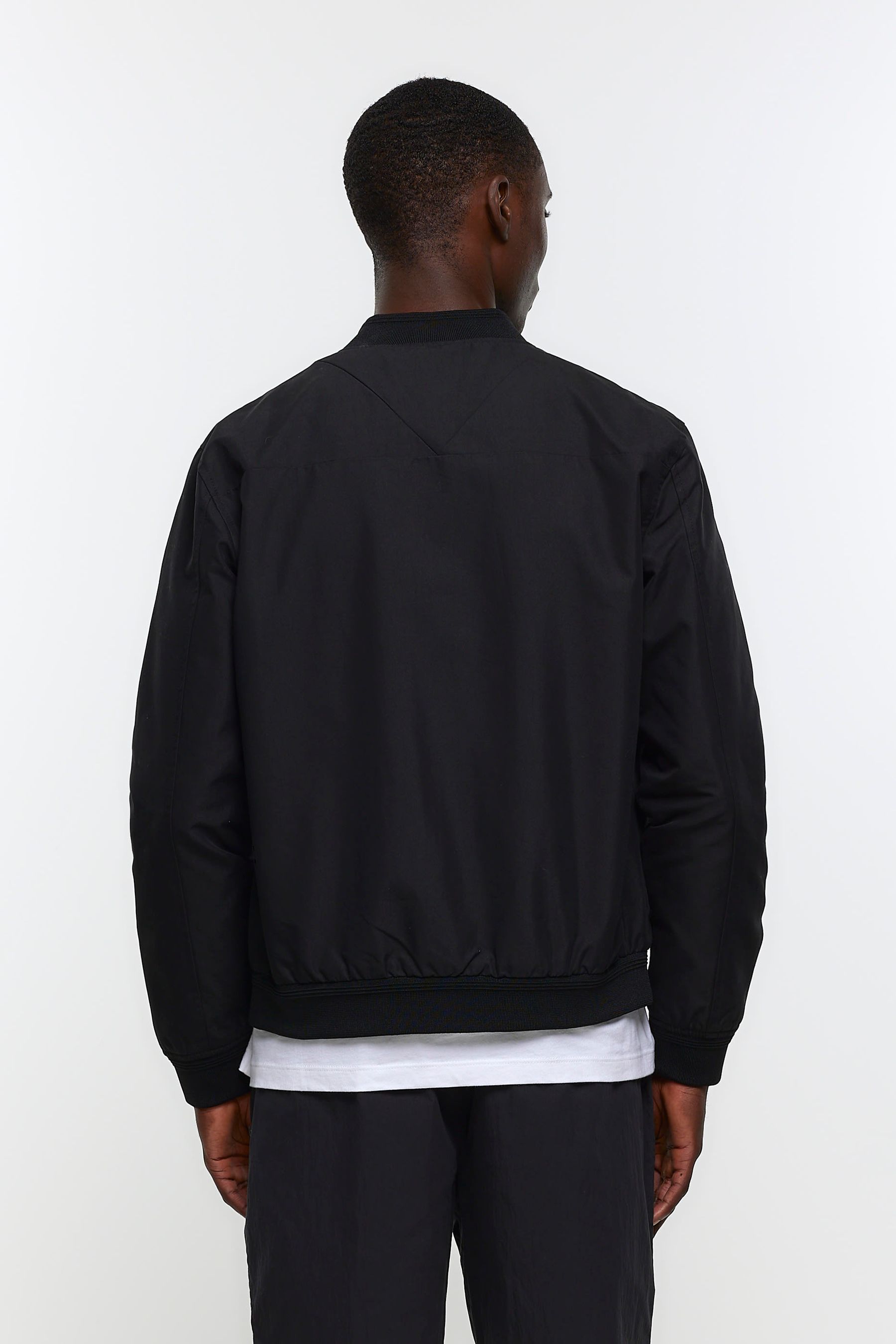 River island discount black bomber jacket
