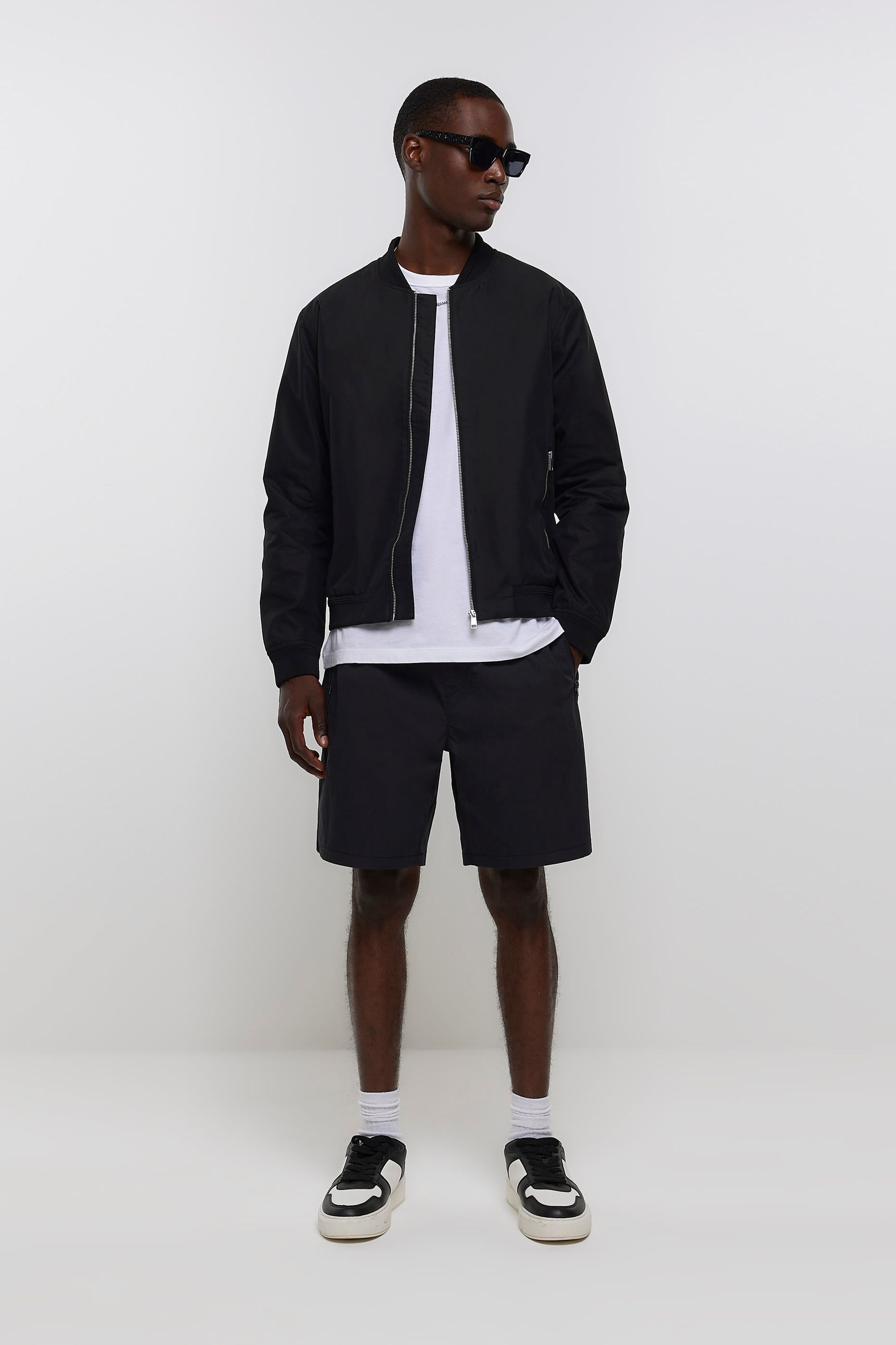 Shorts and bomber on sale jacket