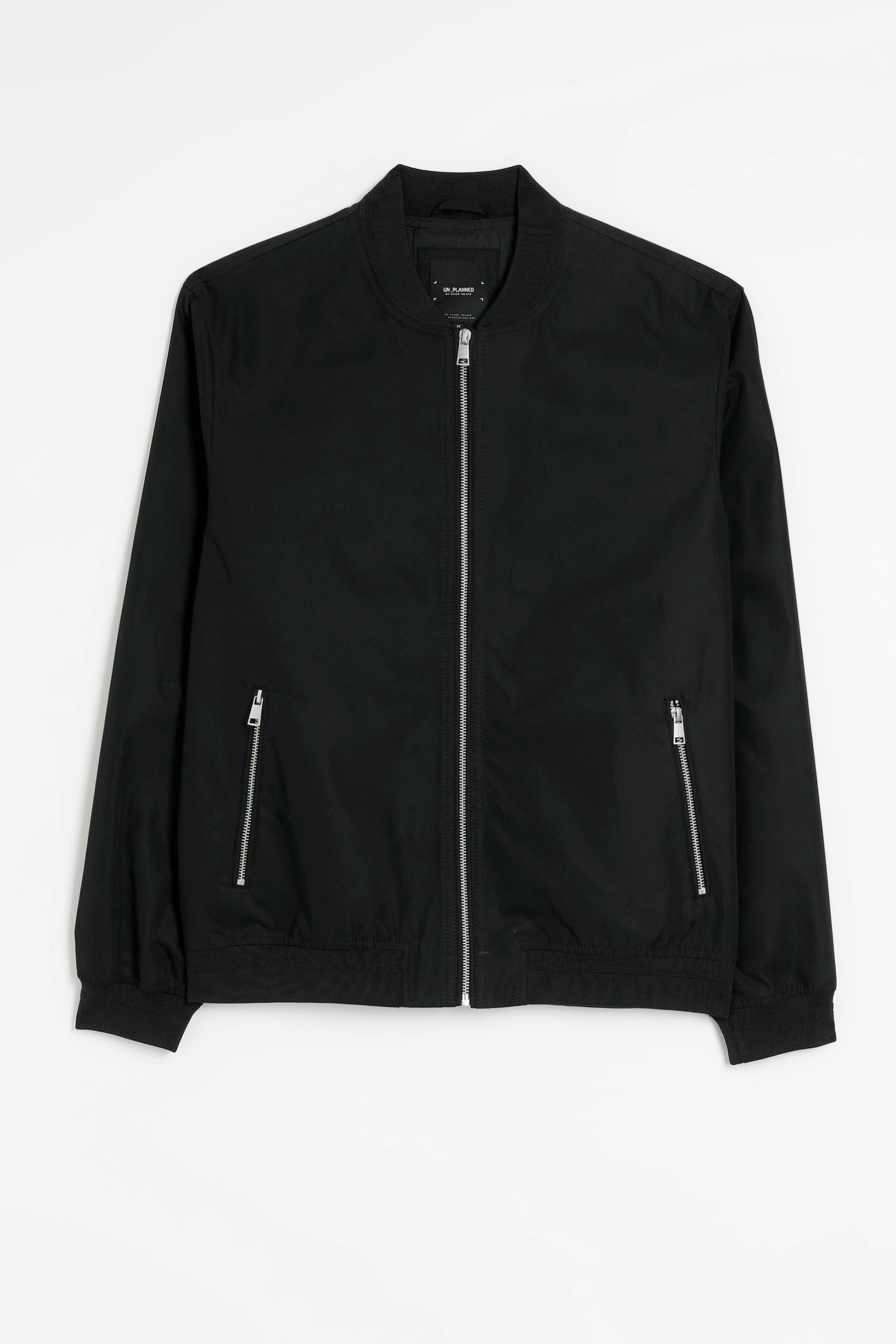 River island black bomber jacket hotsell