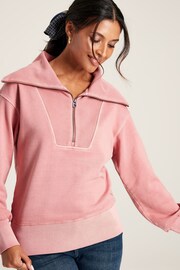 Joules Tia Pink Pullover Sweatshirt - Image 4 of 6