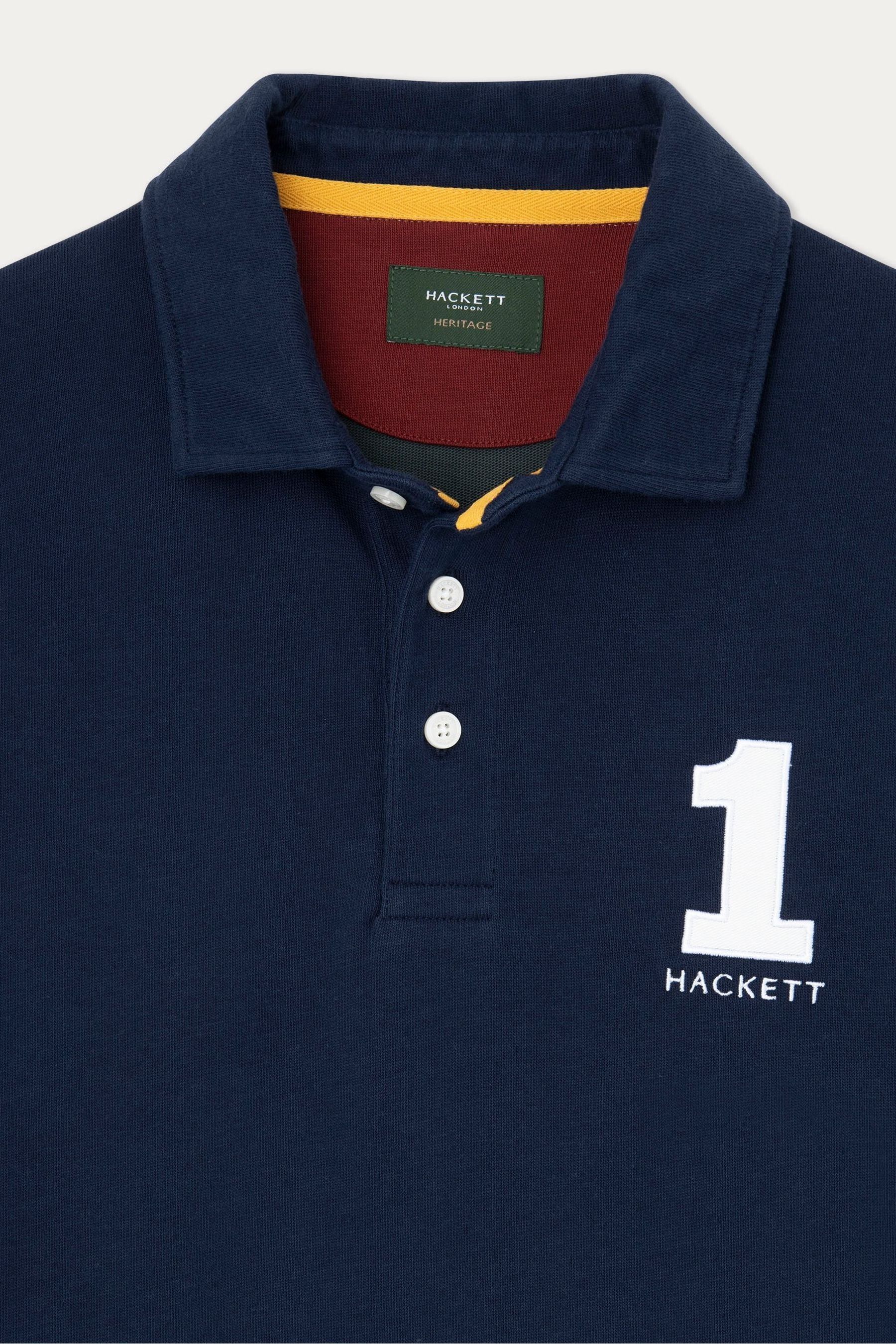 Buy Hackett London Men Blue Rugby Shirt from Next Luxembourg
