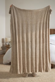 Natural Nellie Chunky Chenille Throw - Image 4 of 5