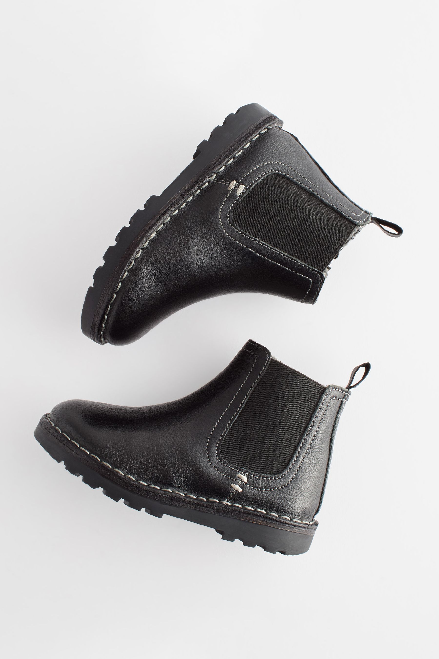 Buy Black Wide Fit G Warm Lined Leather Chelsea Boots from Next Canada