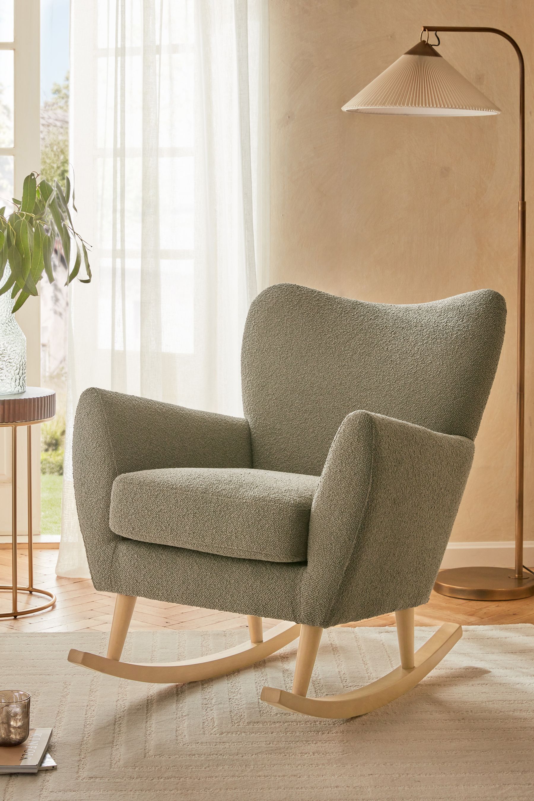 Green rocking chair nursery cheap