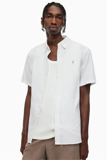 AllSaints White Hawthorne Shirt