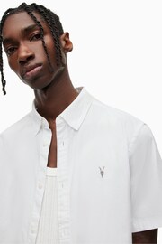 AllSaints White Hawthorne Shirt - Image 6 of 7