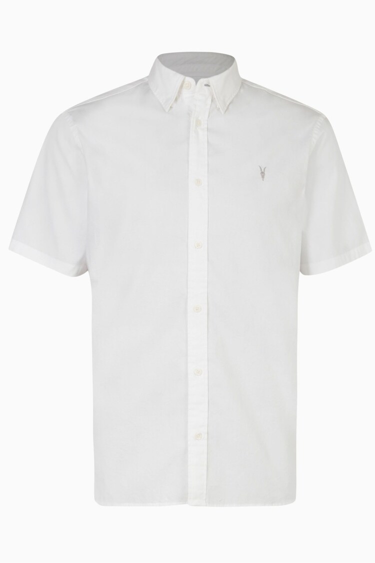 AllSaints White Hawthorne Shirt - Image 7 of 7