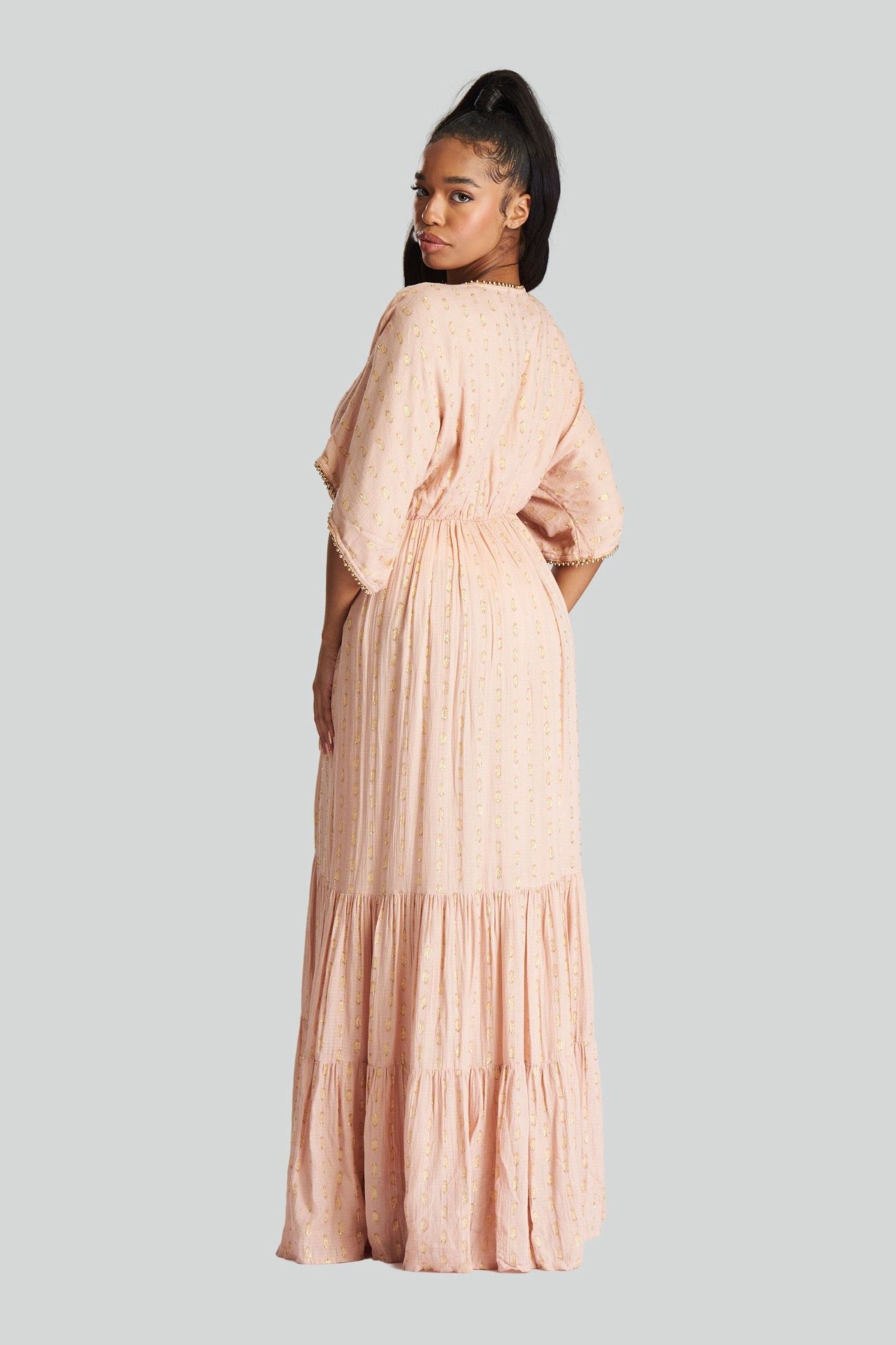 Spot tiered maxi dress on sale